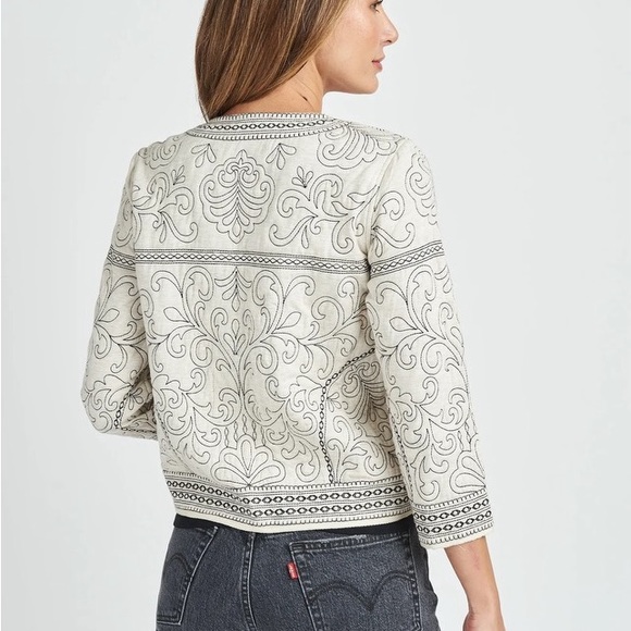 Celia Quilted Embroidered Jacket - Picture 2 of 3